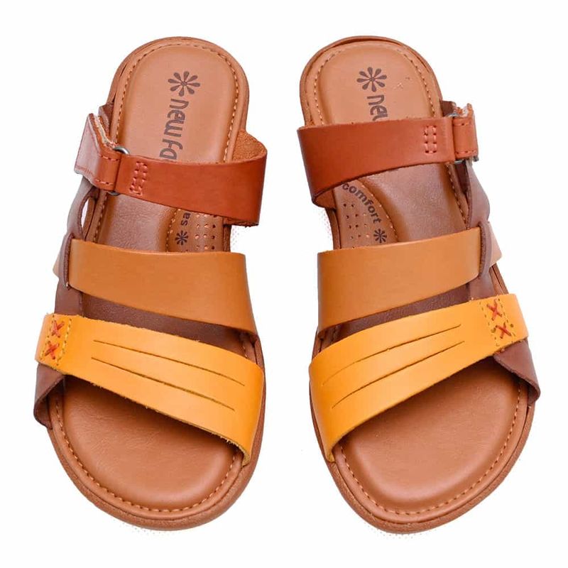 CALCADOS TAMANCO CASUAL RASTEIRA FEMININO BLONDE MIX 24-39501-51 COURO NEW VEGETAL-1767874737971