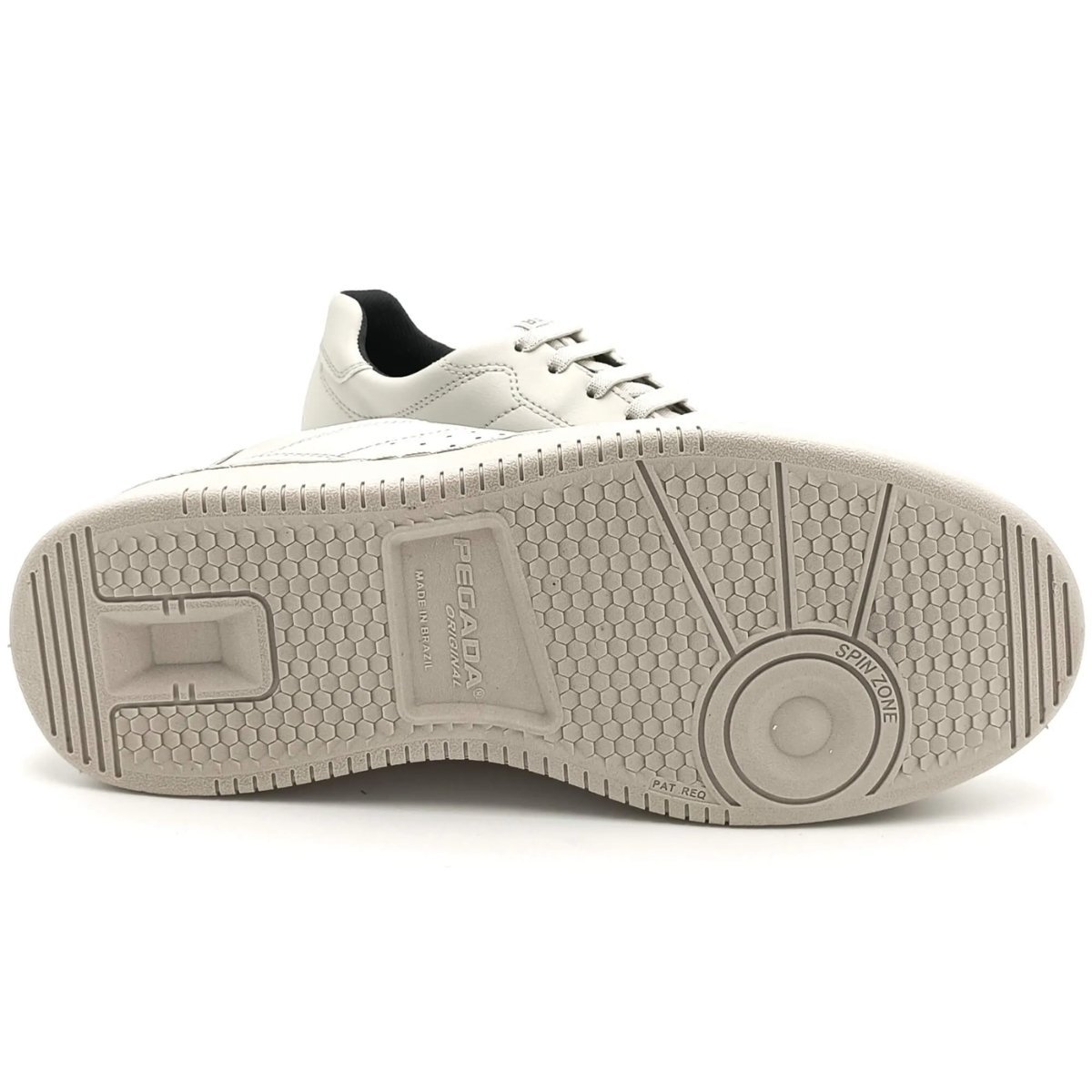 CALCADOS TENIS CASUAL CONSIGNADO MASCULINO WHITE PGD 171902-02 COURO-1744031765210