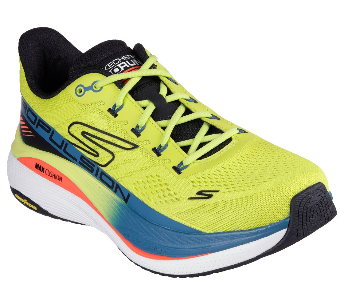 Tênis Esportivo Skechers Propulsão Máxima Masculino Amarelo-1746205700614
