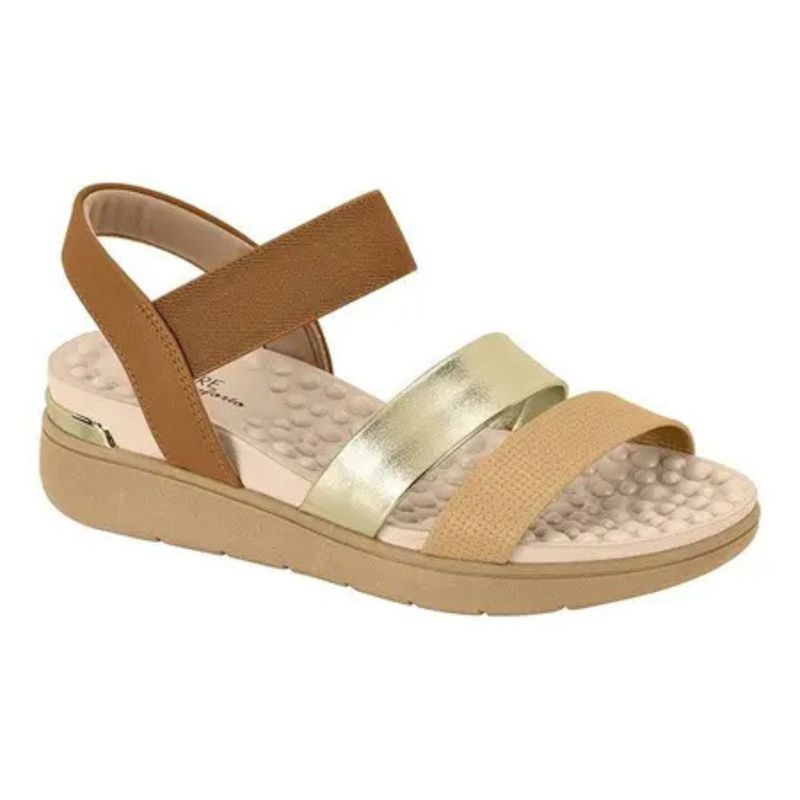 Sandalia-Feminina-Tiras-Elastico-Modare-Creme