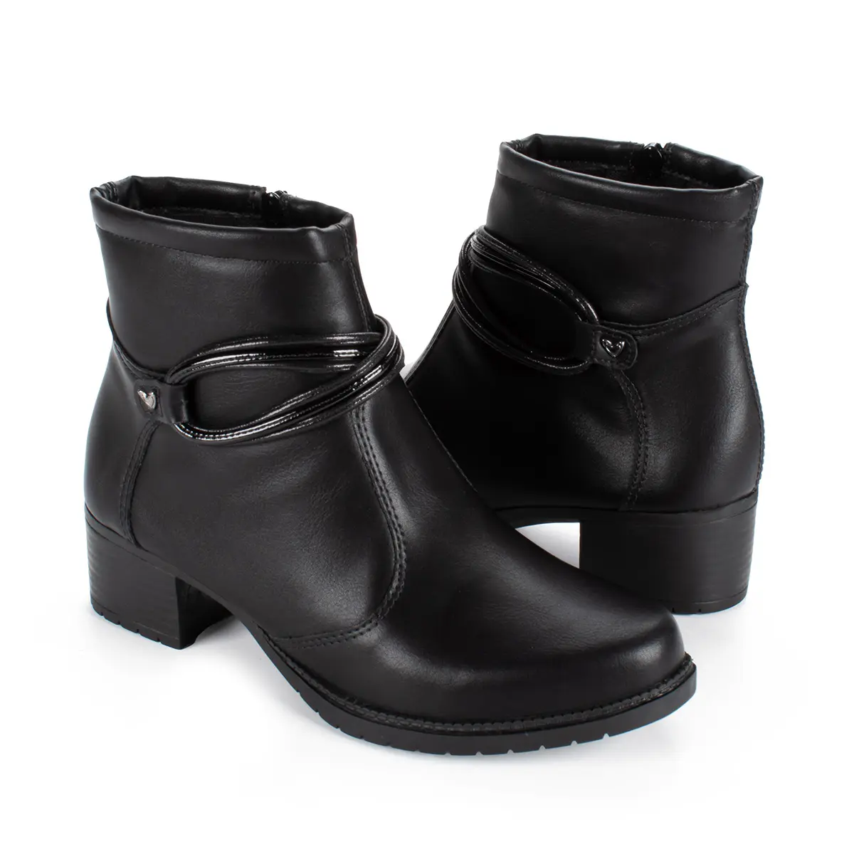 Bota Mississipi Cano Curto Feminina Preta-1746539513637