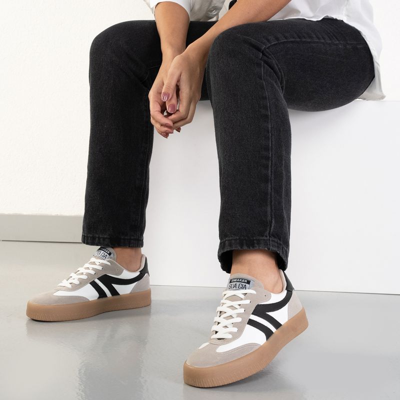 Sua Cia Tenis Casual 8361.16061 BrancoCinzaPreto Tela MeshCamurcaNapa -5-.jpg