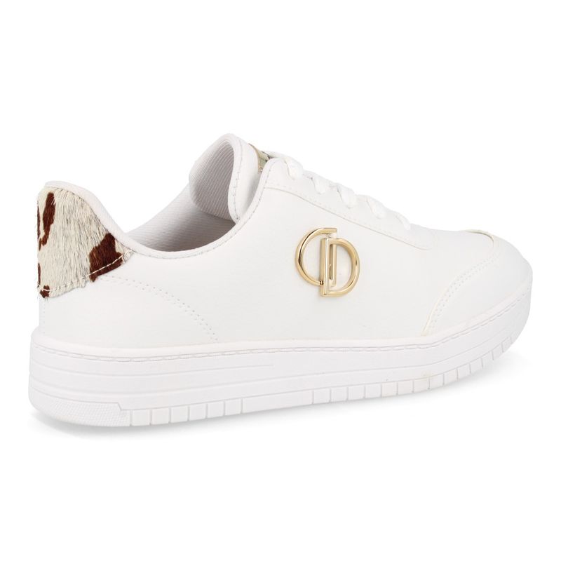 Dakota Tenis Casual D0182-1 White,Natural Century,Pelo Mucca_3__