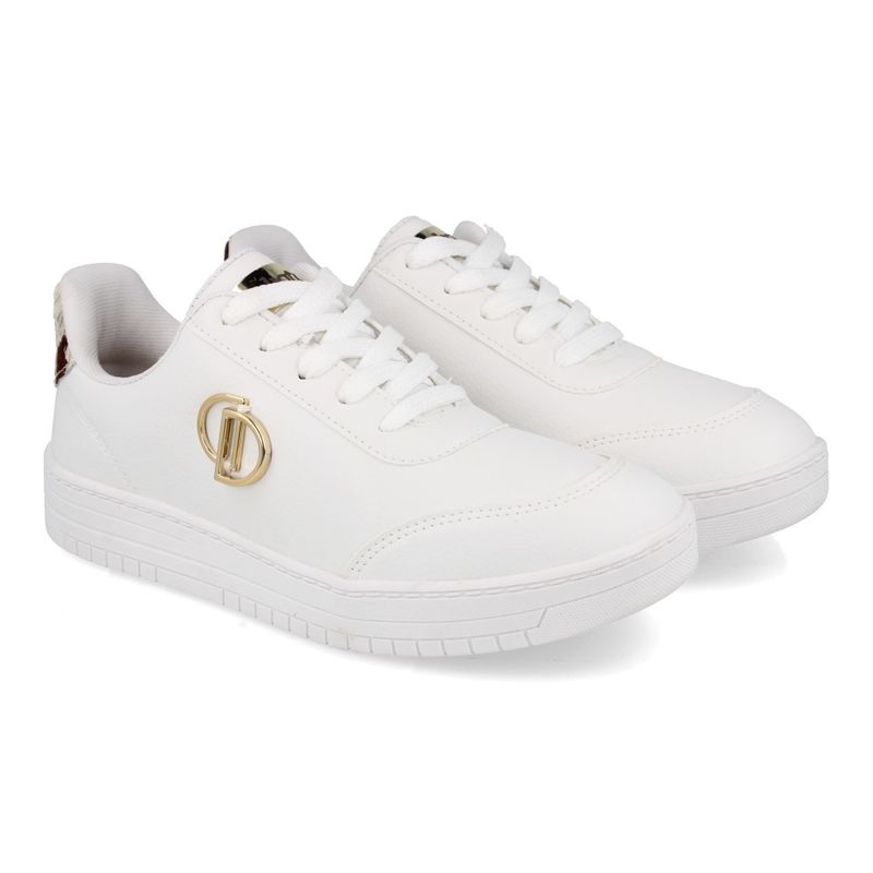 Dakota Tenis Casual D0182-1 White,Natural Century,Pelo Mucca_6__