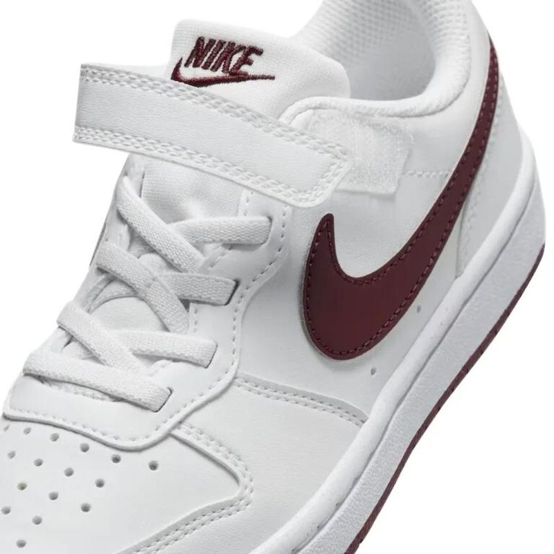 Nike Tenis COURT BOROUGH LOW DV5457-112 BrancoBordo Sint -1-