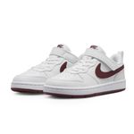 Nike Tenis COURT BOROUGH LOW DV5457-112 BrancoBordo Sint -4-