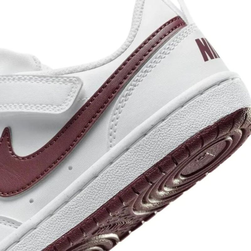 Nike Tenis COURT BOROUGH LOW DV5457-112 BrancoBordo Sint -5-