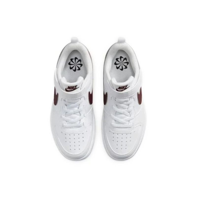 Nike Tenis COURT BOROUGH LOW DV5457-112 BrancoBordo Sint -6-
