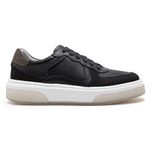 Democrata Tenis Casual 623101-001 Preto Couro -1-