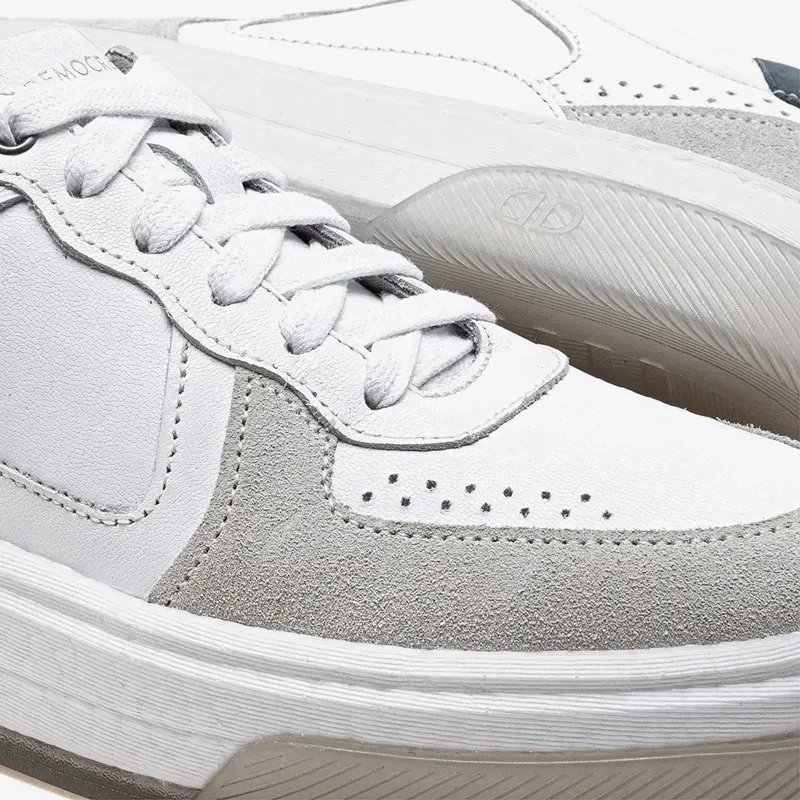 Democrata Tenis Casual 623101-004 Branco Couro -3-