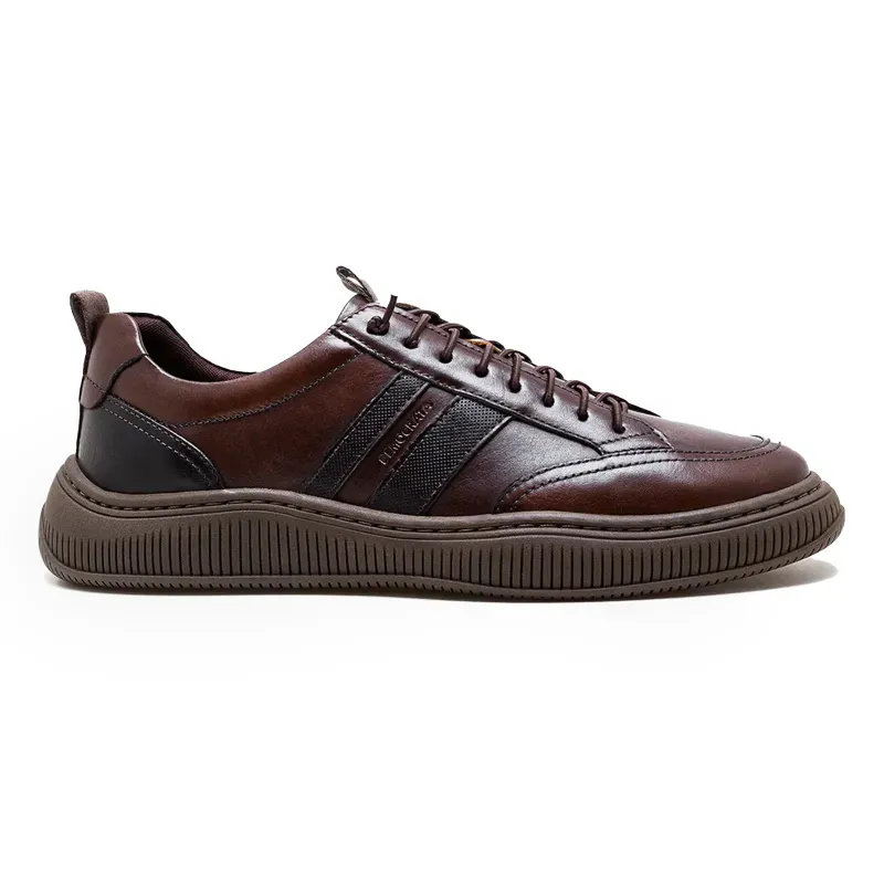 Democrata Tenis Casual 625101-002 TabacoCafe Couro -1-