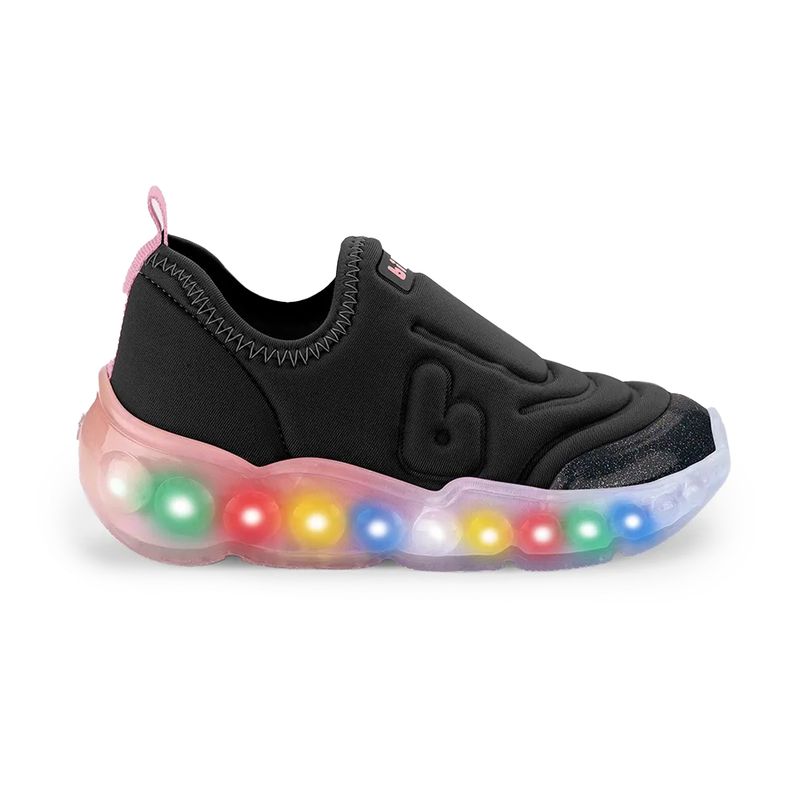 Bibi Tenis 1252015 PretoRosa Matte Sint
