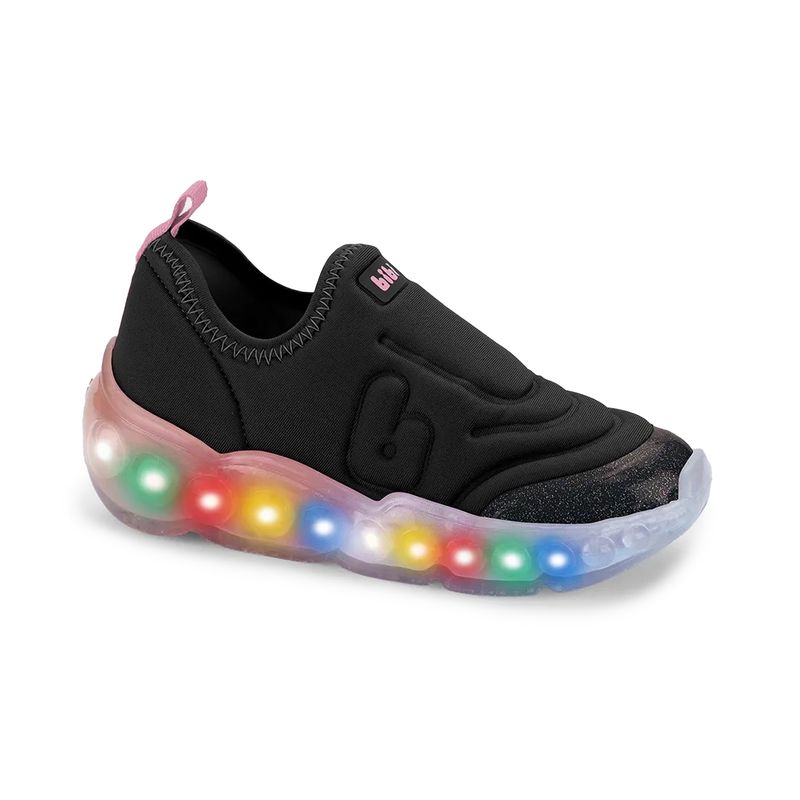 Bibi Tenis 1252015 PretoRosa Matte Sint 3