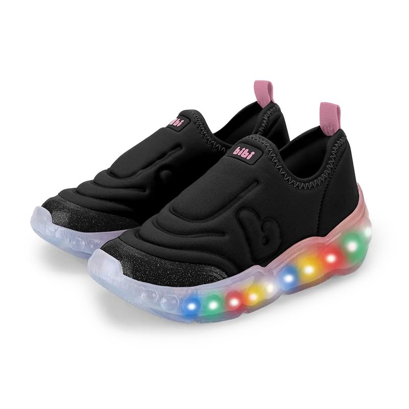 Bibi Tenis 1252015 PretoRosa Matte Sint 4