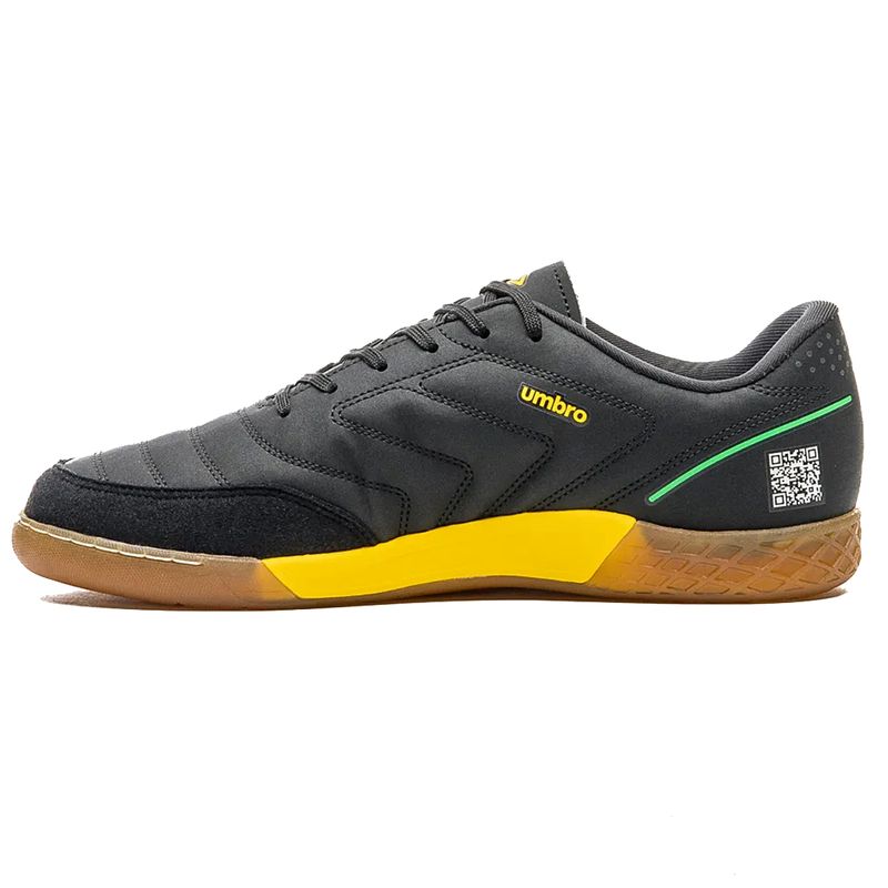 Umbro Chuteira BR FUTSAL U01FB00269-156 PretoVerdeAmarelo Sint1