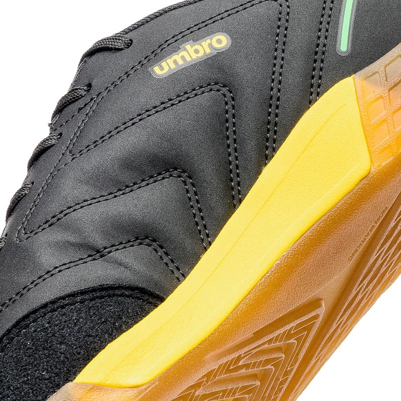 Umbro Chuteira BR FUTSAL U01FB00269-156 PretoVerdeAmarelo Sint3