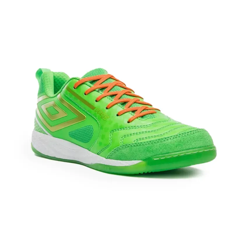 Umbro Chuteira PRO 5 BUMP STP U03FB00356-529 VerdeBrancoDourado Sint -4-