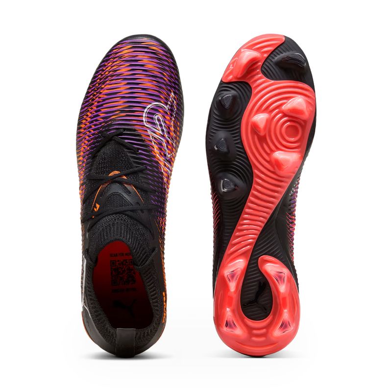Puma Chuteira FUTURE 8 MATCH FG 108140-01 PretoBrancoVermelho Sint -2-