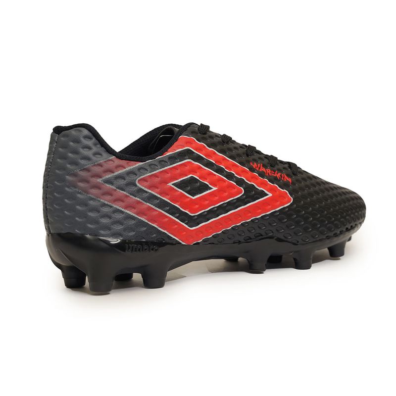 Chuteira-Masculina-Campo-Umbro-Preto-Vermelho