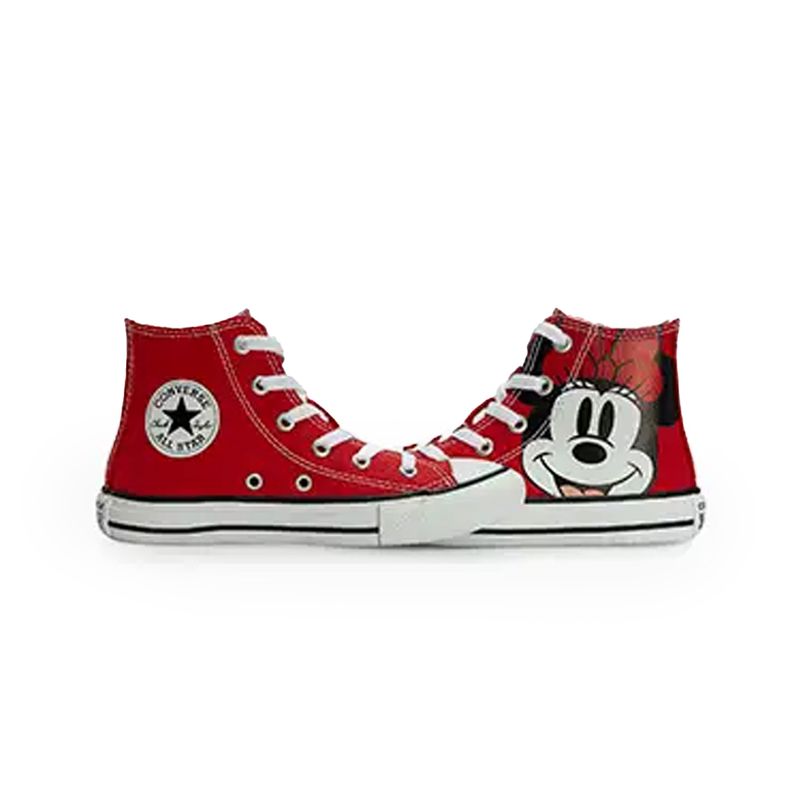 All Star Tenis CK13770001 VermelhoPretoBranco Lona -4-