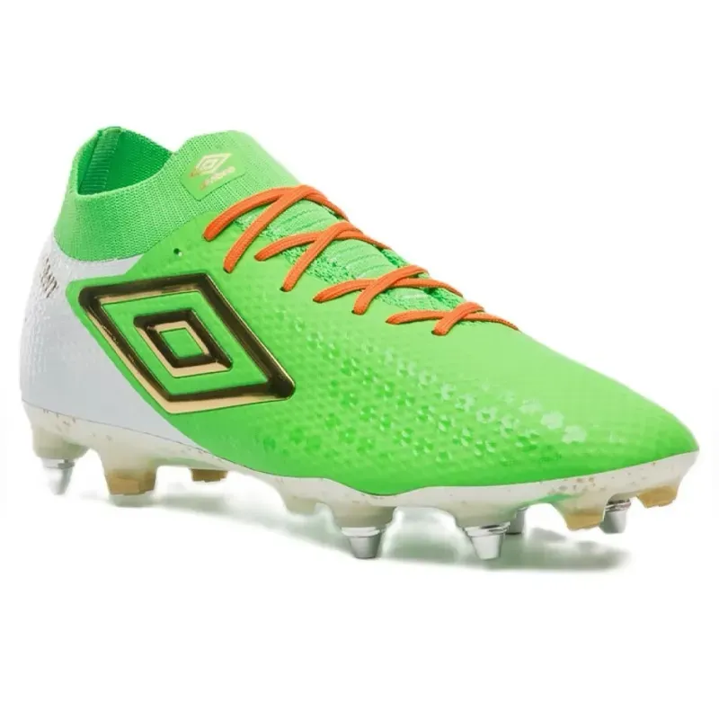 Umbro Chuteira ADAMANT STP - U03FB00358 VerdeBrancoDourado Sint -7-