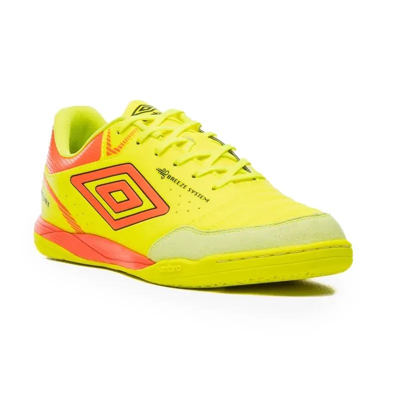 Umbro Chuteira X-COMFORT U01FB00220-601 LimaoCoralPreto Sint -8-