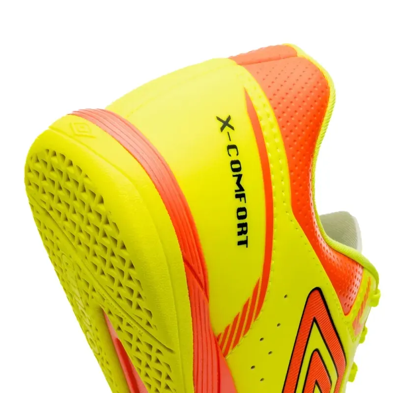 Umbro Chuteira X-COMFORT U01FB00220-601 LimaoCoralPreto Sint -5-
