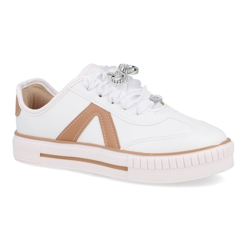 Molekinha Tenis 2565-117-9569-53930 Branco-Nude Sint_3__