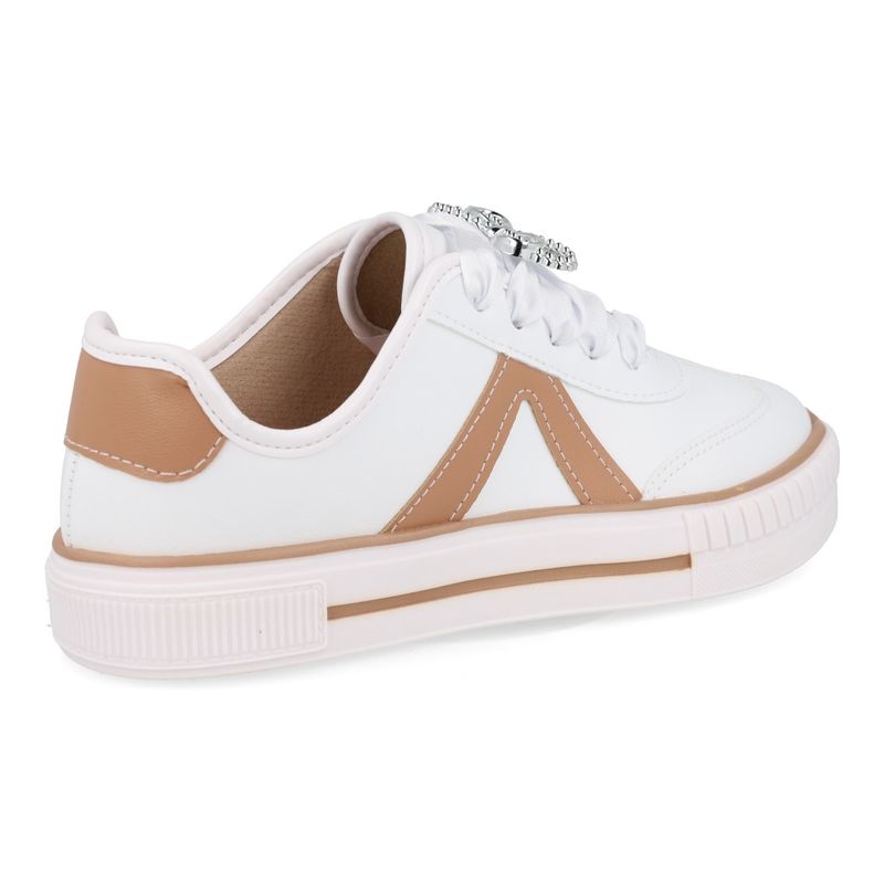 Molekinha Tenis 2565-117-9569-53930 Branco-Nude Sint_5__