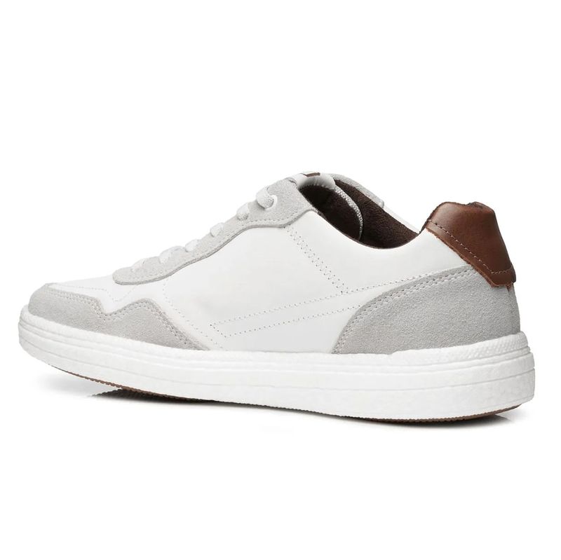 Pegada Tenis Casual 112003-01 Branco Couro -6-