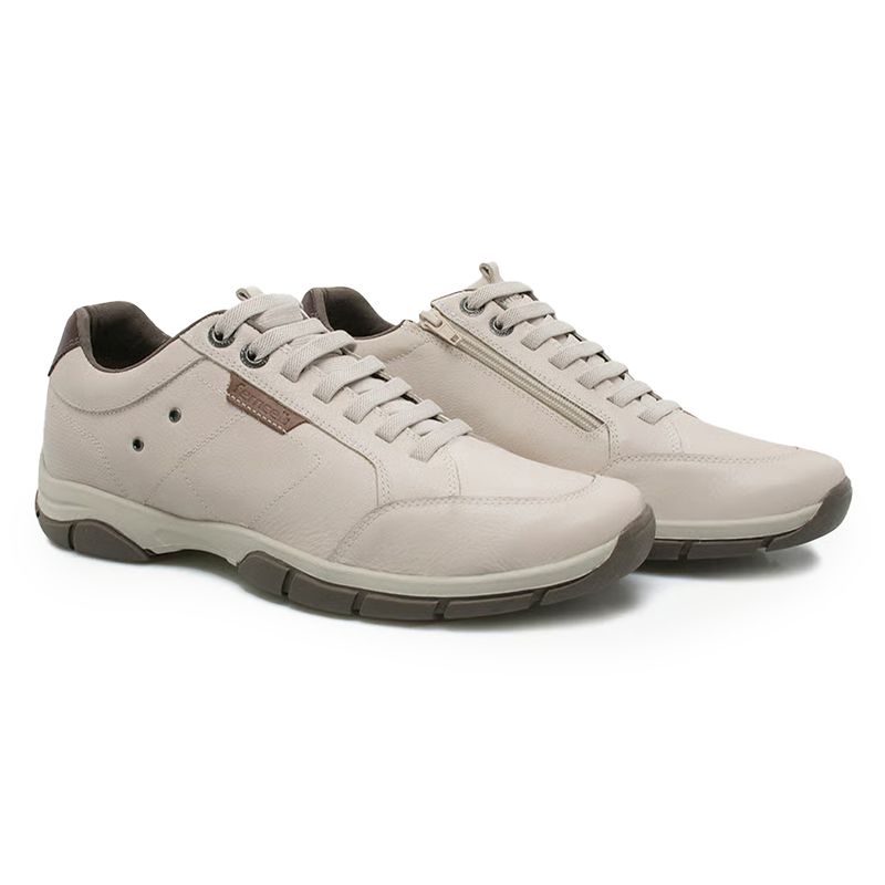 Ferricelli Tenis Casual ZR64405-NSC45 PalhaMouro Couro -1-
