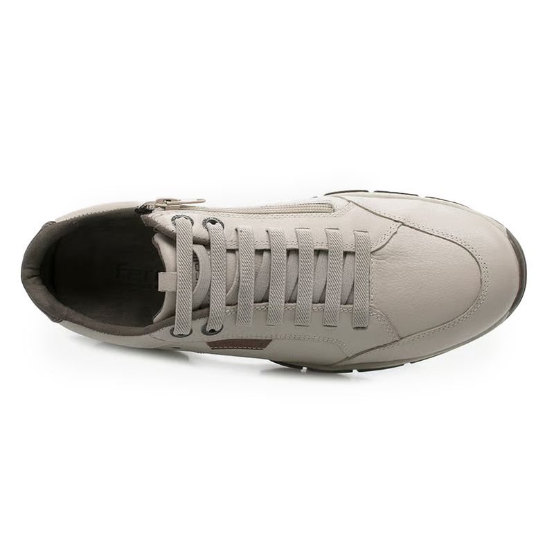 Ferricelli Tenis Casual ZR64405-NSC45 PalhaMouro Couro -3-