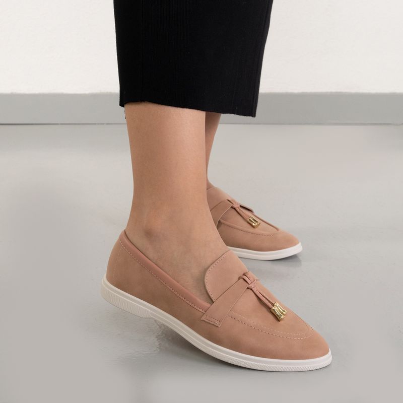 Moleca Sapato 5819-102-29464-52531 Nude Nobuck Tunisia -4-