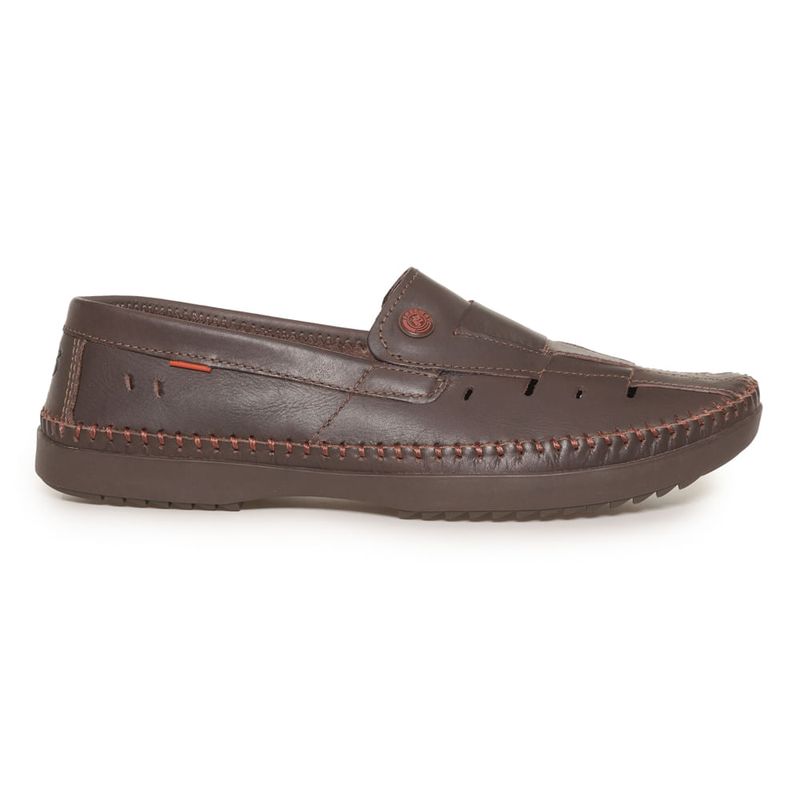 Sapato-Mocassim-Masculino-Vazado-Couro-Free-Way-Marrom