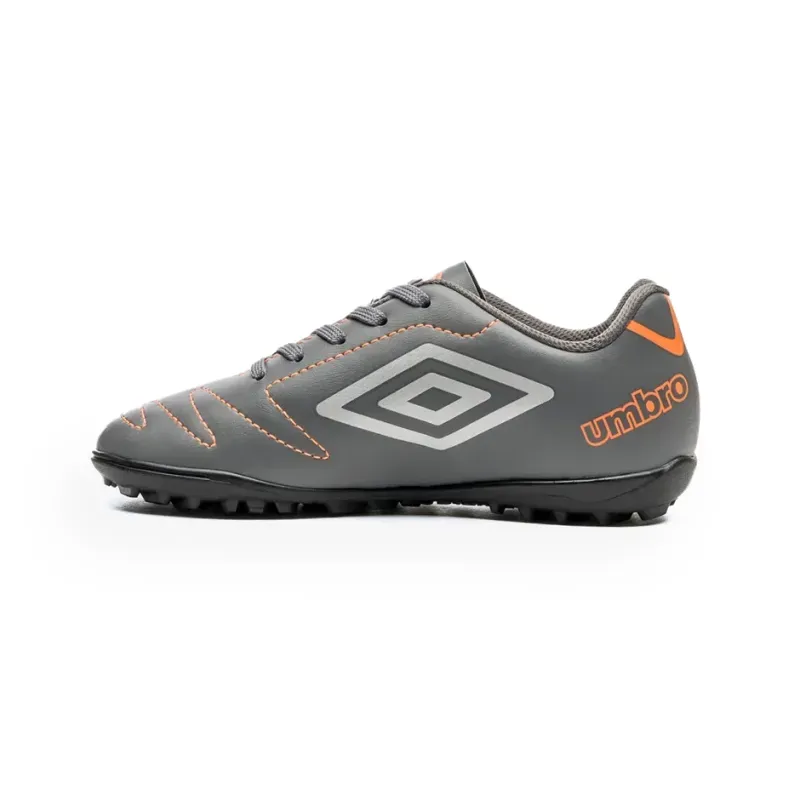 Umbro-Chuteira-CLASS-2.2-JR-TF-U07FB086-868-GrafiteLaranjaCinza-Sint--1-