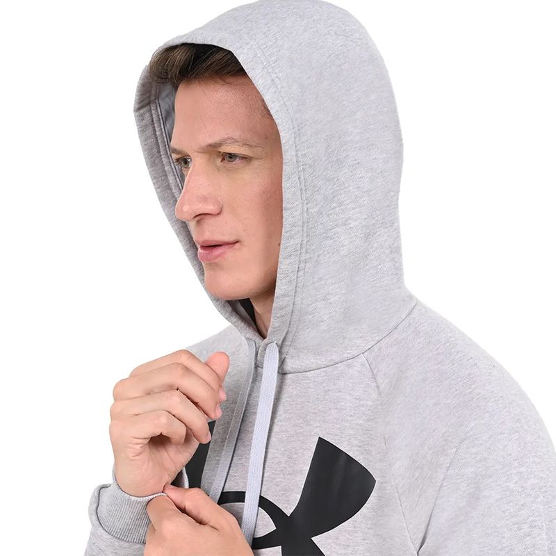 Under Armour Moletom 1357093-MGLHBK Cinza Claro MesclaPreto Poliester -5-