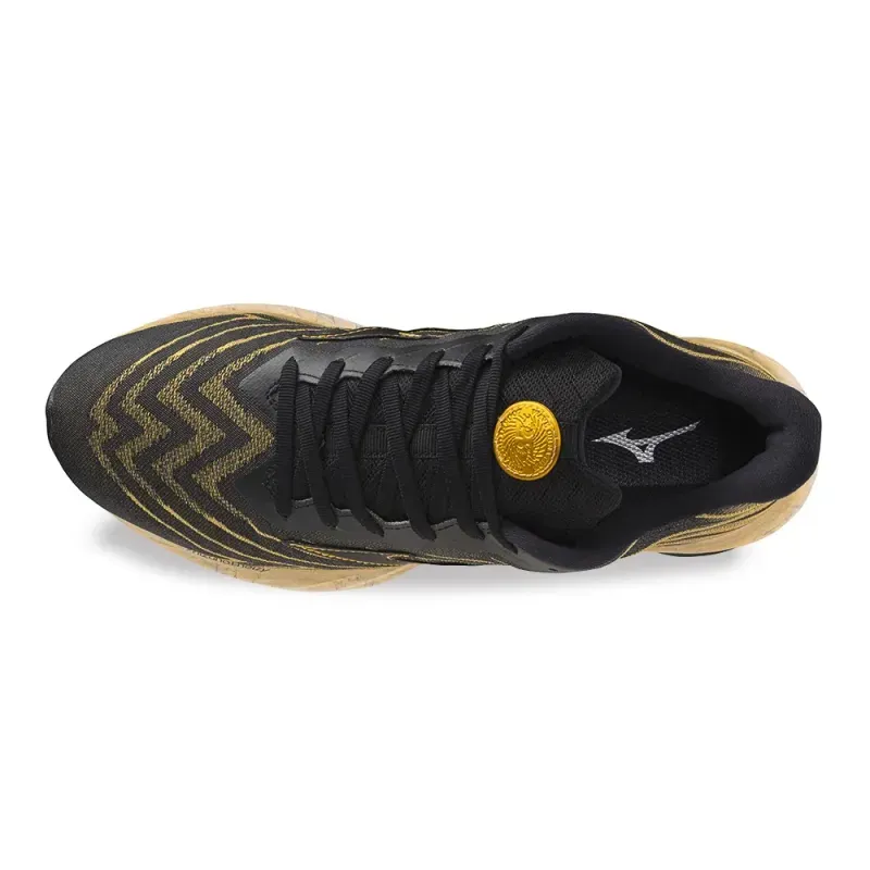 Mizuno Tenis W CREATION 25 102188003-PTDOUR PretoDourado Sint -3-