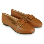 Sapato-Feminino-Mocassim-Fivela-Light-Gel-Caramelo