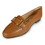 Sapato-Feminino-Mocassim-Fivela-Light-Gel-Caramelo