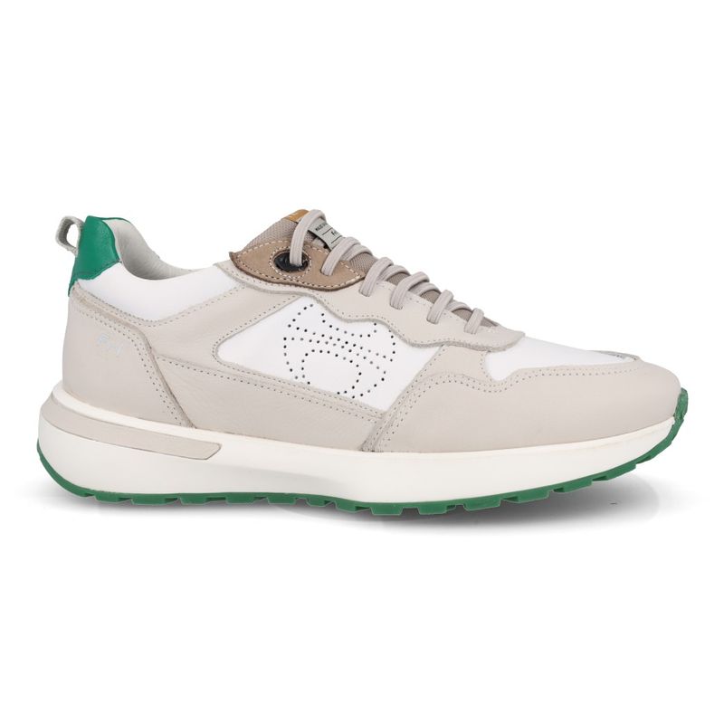 Ferricelli Tenis Casual X565200-NSG63 Gelo-Verde Couro_3_999999992656454_