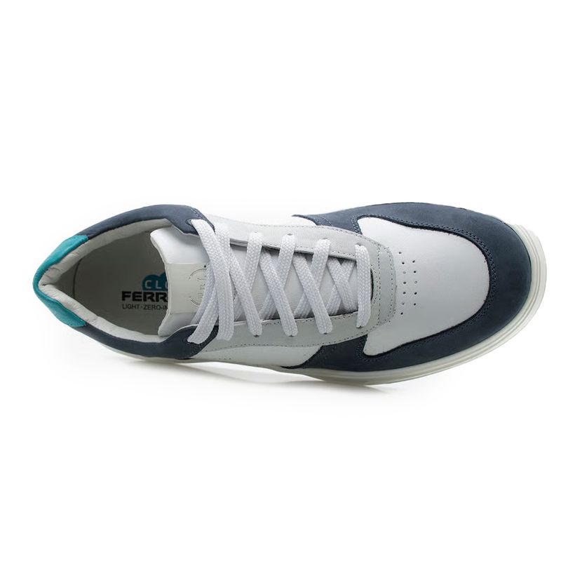Ferricelli Tenis Casual OMD65400-MCC63 MarinhoBranco Couro -3-