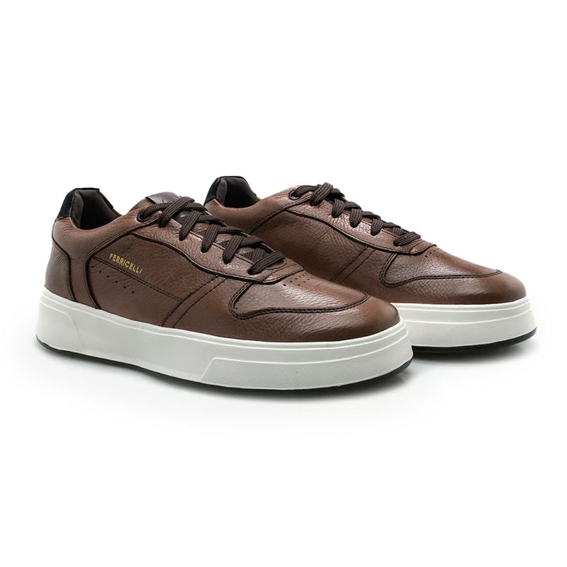 Ferricelli Tenis Casual OMD65400-CE49U Whisky Couro -1-