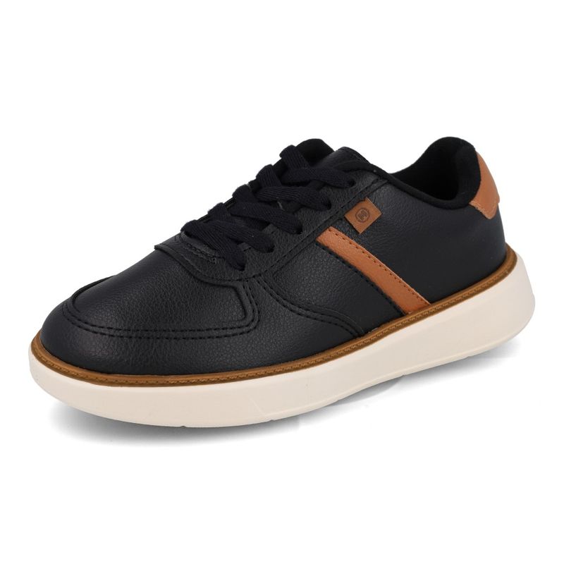 Molekinho Tenis 2861-216-24995-78651 Preto-Camel Sint_10__
