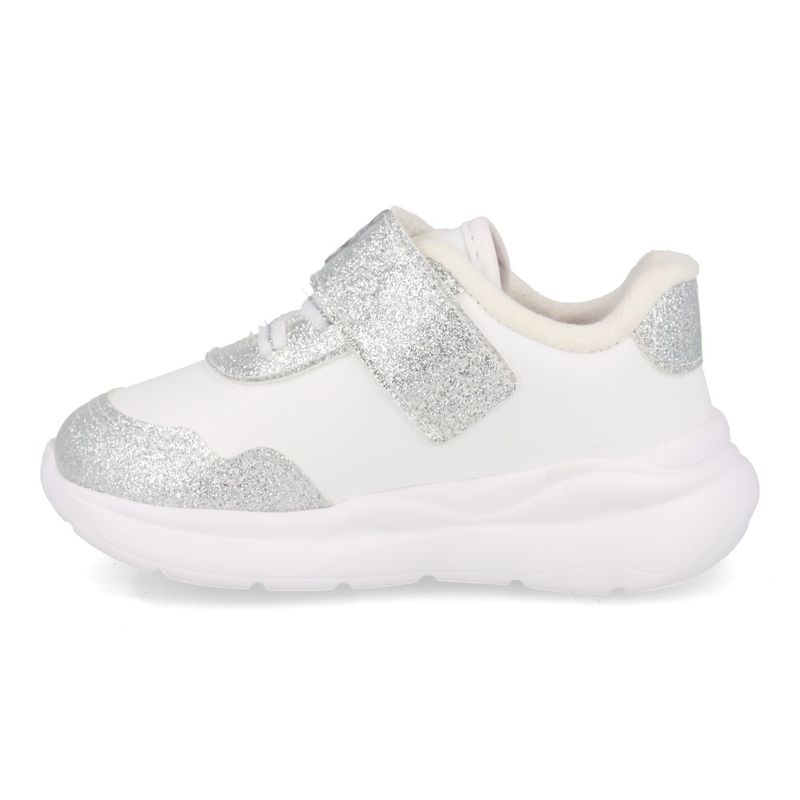 Molekinha Tenis 2738-104-28656-17159 Branco-Prata Sint_5__
