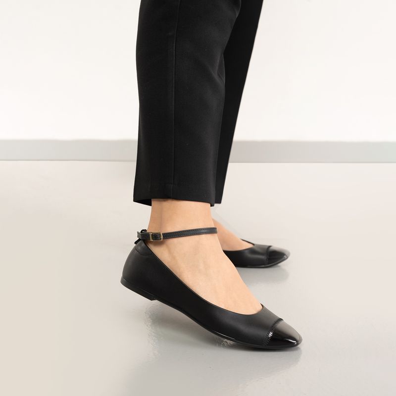 Moleca Sapatilha 24-5735222-15745 Preto Napa Sardenha NeoVerniz Fresh Neo -4-_2
