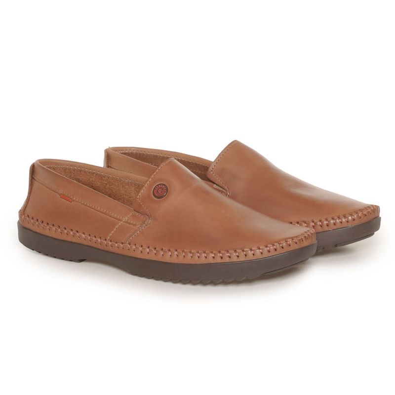 Sapato-Mocassim-Masculino-Costura-Couro-Free-Way-Caramelo