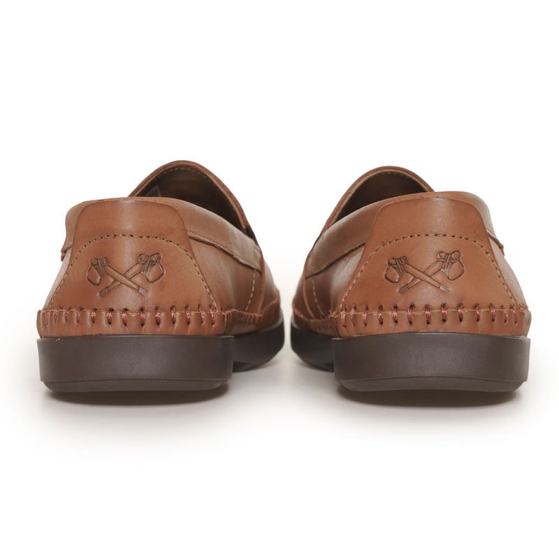 Sapato-Mocassim-Masculino-Costura-Couro-Free-Way-Caramelo