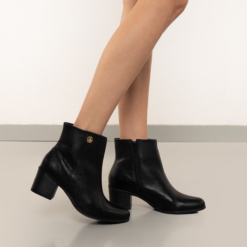 Via Marte Bota 066010-01 Mascavo Couro Atenas -22-