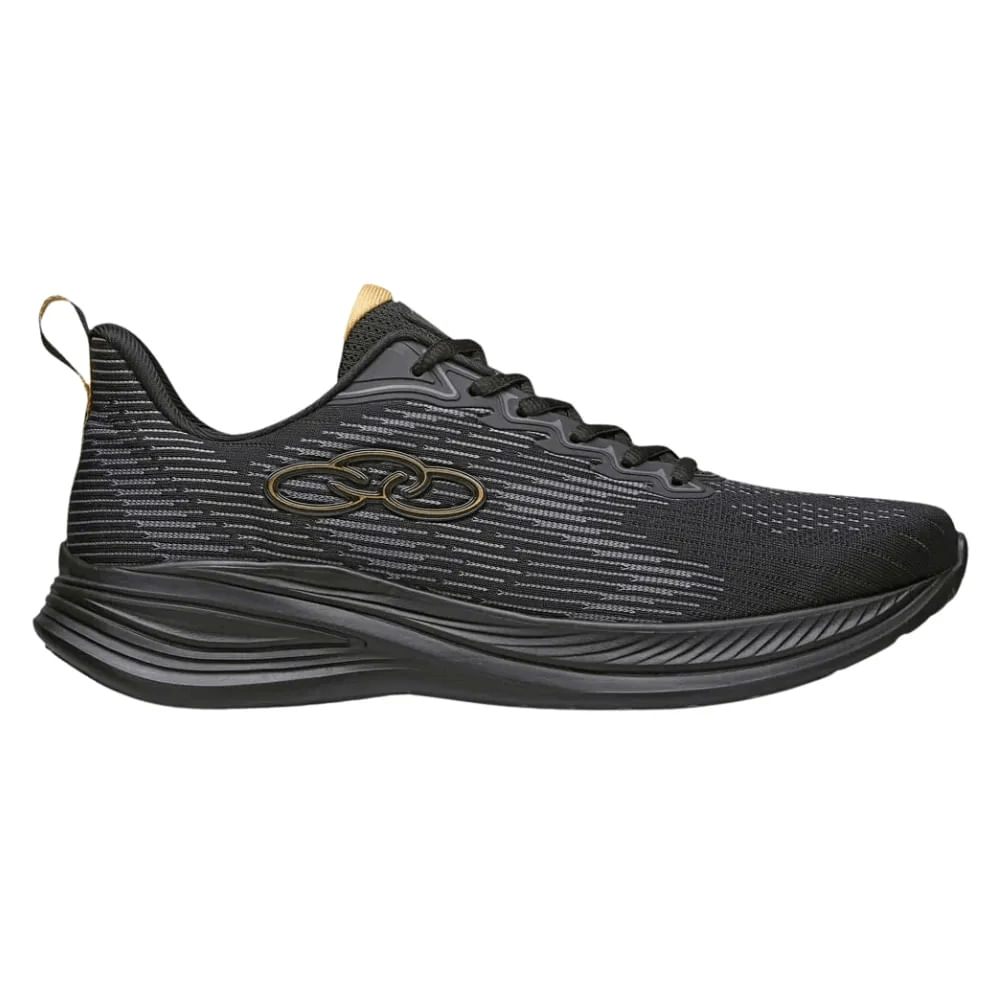 Tênis Olympikus Marte 156 Masculino Preto e Dourado 44 / Preto/Dourado