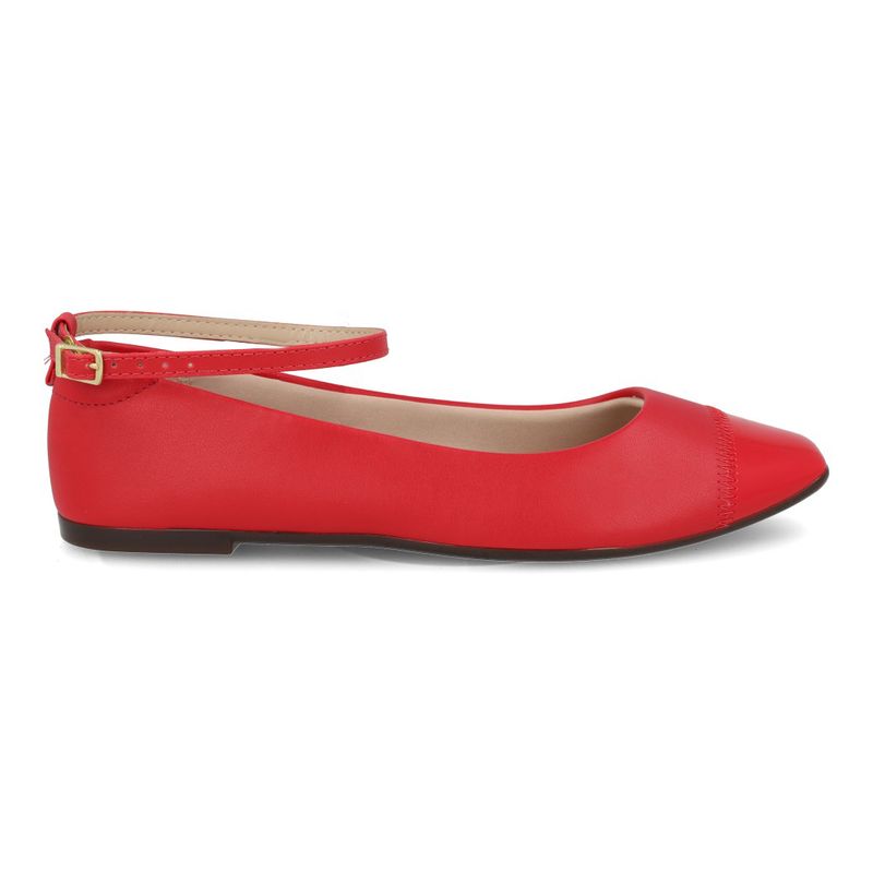 Moleca Sapatilha 24-5735222-86347 Vermelho Napa Sardenha Neo-Verniz Fresh Neo_3_999999992561974_